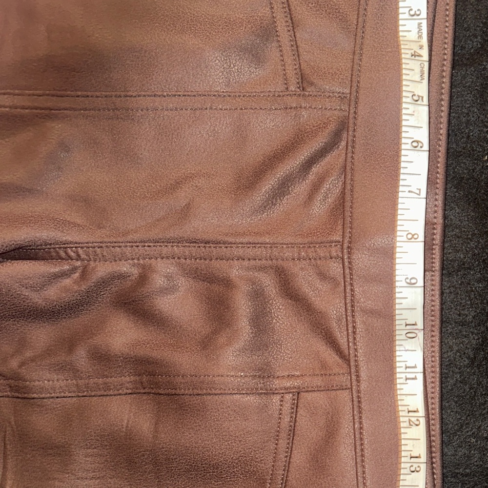 No Boundaries Brown Faux Leather Pants